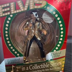 1996 Carlton Cards Musical Ornament Elvis 2nd In Series New In Box! 
