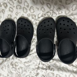 Black Little Kids Crocs