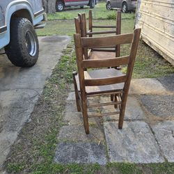 3 Wooden Chairs