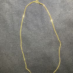 925 STERLING SILVER GOLD PLATED MINI CUBAN CHAIN