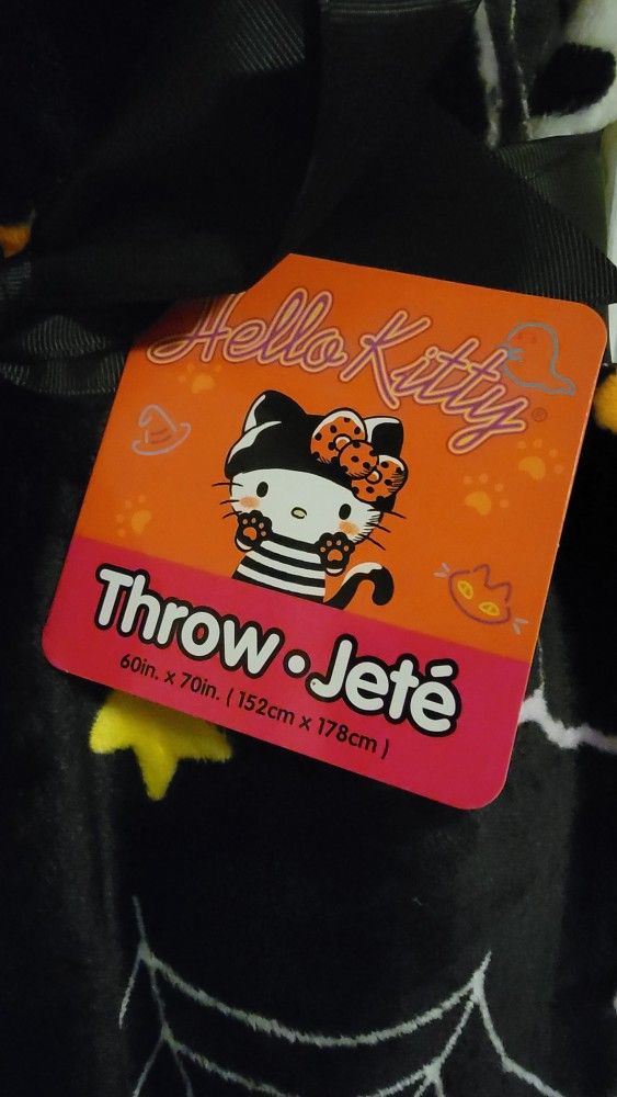 Hello Kitty Pumpkin Halloween 2024 Blanket