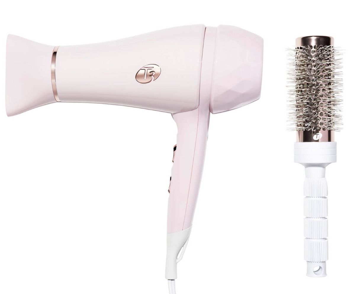 T3 Featherweight Luxe 2i Hair Dryer Soft Pink & Rose Gold