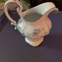Vintage Johann Haviland Blue Floral Garland Creamer 