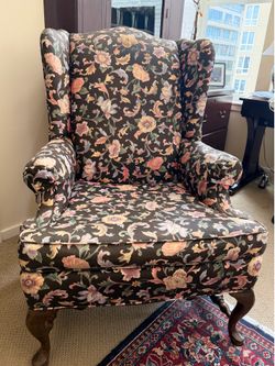 Wingback chairs, (2) Ethan Allen