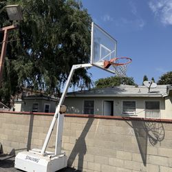 2 Portable Basketball Hoops – Spalding Style – Heavy Duty Outdoor