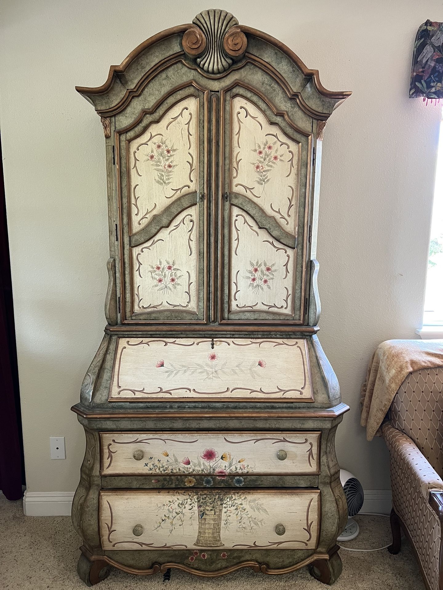 Hand Painted Cabinet 