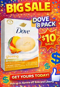 Dove soap Bars 8 Pack Only $10