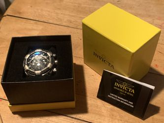 Brand New Invicta #26989 Bolt Black Dial Stainless Steel Chronograph Men's