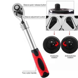 Ratchet Wrench 3/8” Drive multi functional wreach handel socket