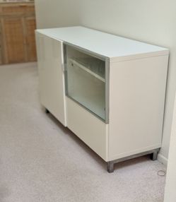 Ikea Glossy Besta with Glass door and one drawer