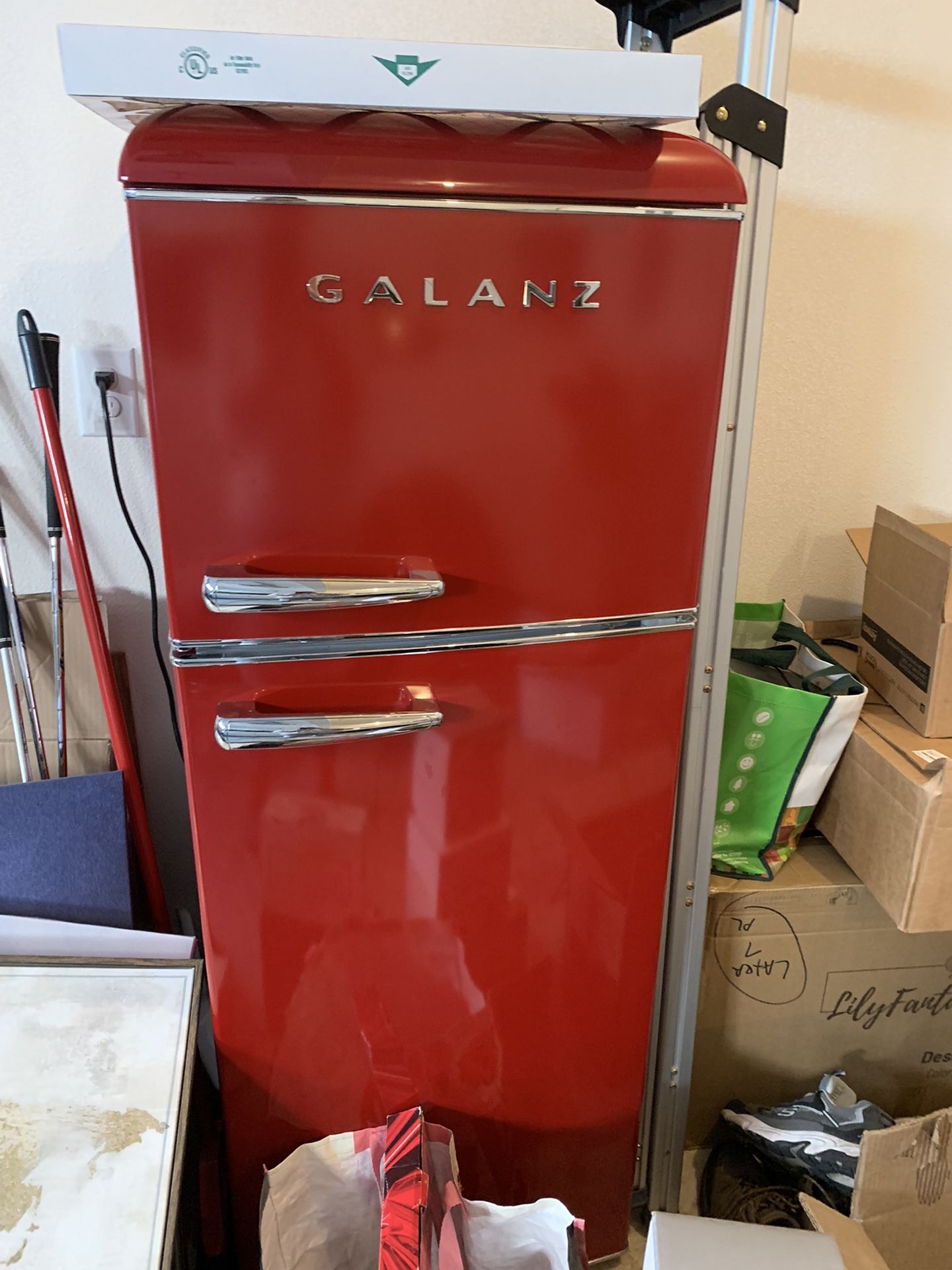 Retro Red Refrigerator From Home Depot