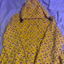 Mens Bape X Pokémon Yellow Hoodie Sz Large