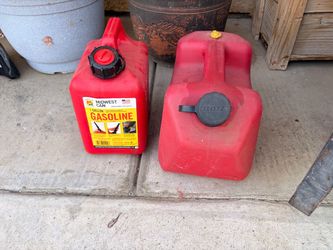 Red Plastic Gas Cans