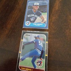Toronto Blue Jays Tom Henke Baseball Cards Lot 
