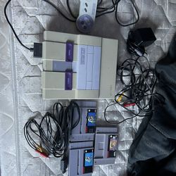 Super Nintendo Entertainment System Orig SNS Console Bundle 