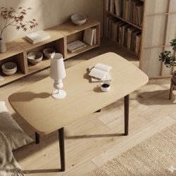 Foldable Petite Coffee / Accent Table w/ Solid Oak Legs