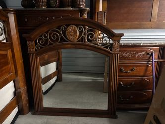Real wood and marble tops Bedroom set 5 piece