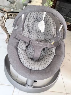 pbk x Nuna Exclusive LEAF® Grow Baby Seat, Brushstroke Dot Granite