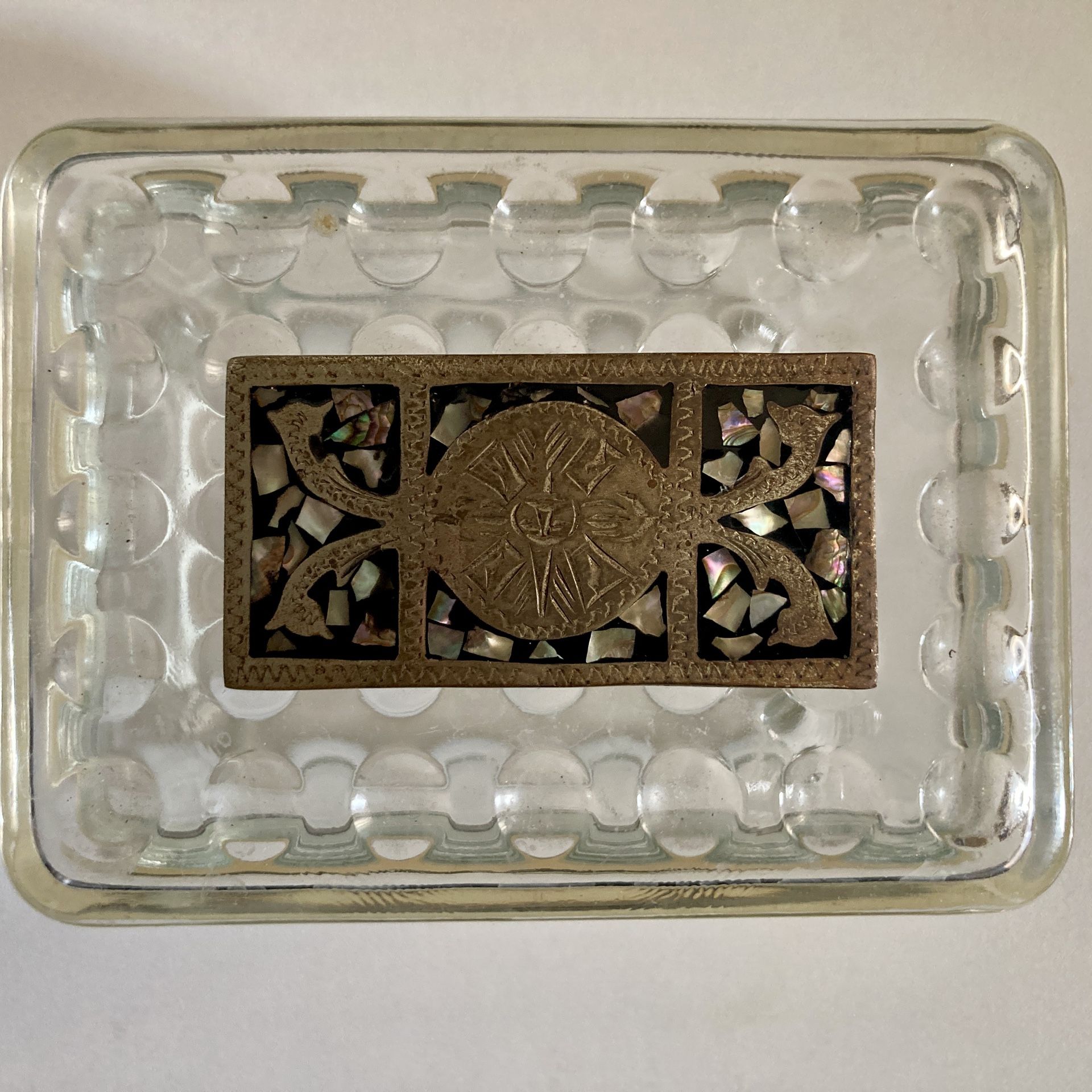 Belt Buckle: Vintage Alpaca Mexico – Abalone Inlay – Handcrafted