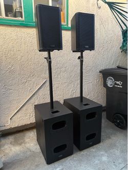 KS112 SUBS and LEGACY K8 QSC Speakers