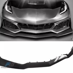 Replacement Front Lip For 14-19 Chevy Corvette C7 ZR1 Style Front Bumper