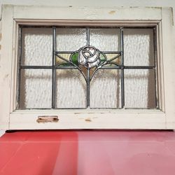 Antique Leaded Glass Window 