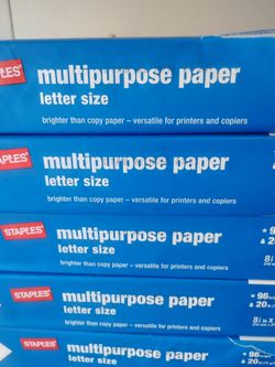 New Paper 8 1/2 by 11 inch