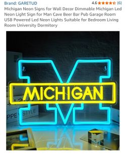 Michigan State fan ultimate bundle, mat/apron/glasses/Led neon sign