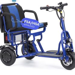 Culver Cougar Folding Mobility Scooter, Lightweight Portable Scooter for Adults, 3 Wheel Motorized Scooter - Travel Scooters, 280lbs, Only 57lbs - 15m