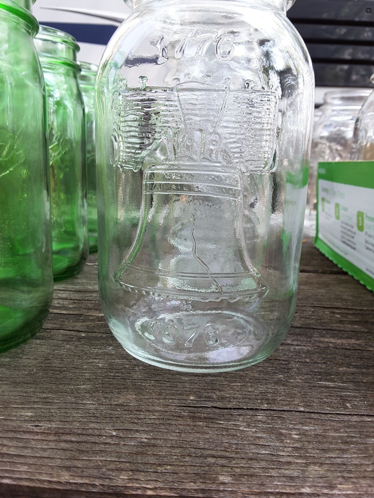 Liberty Bell Bicentennial Mason Jars