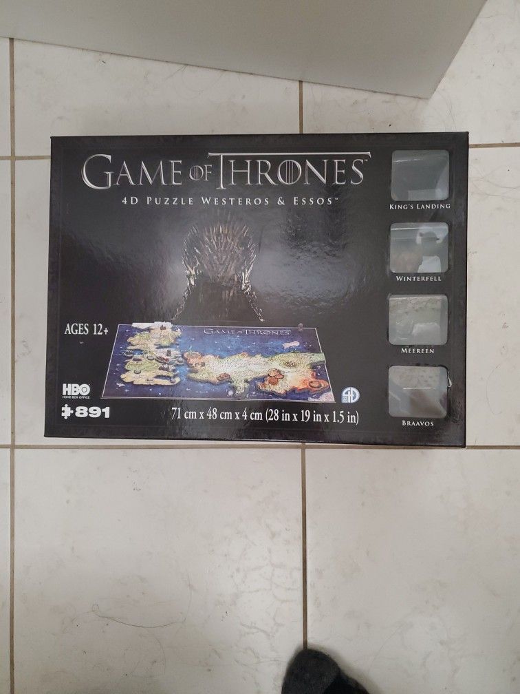 Game of Thrones 4 D Puzzle Westeros & Essos