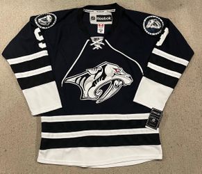Vtg Nashville Predators Blue Alternate Jersey Reebok Size 48 Forsberg New NWT