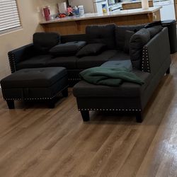 Dark Grey Couches 