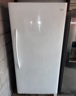 White Frigidaire Standing Freezer