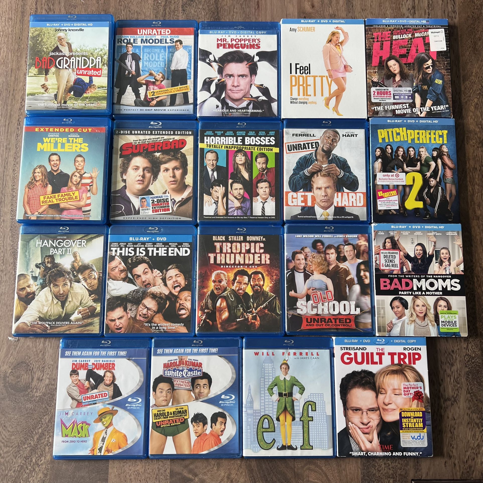 Big lot of 19 Comedy Blu-Ray Movies