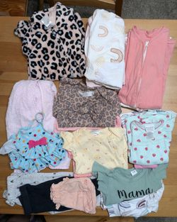 Lot 0-3m baby girl clothes