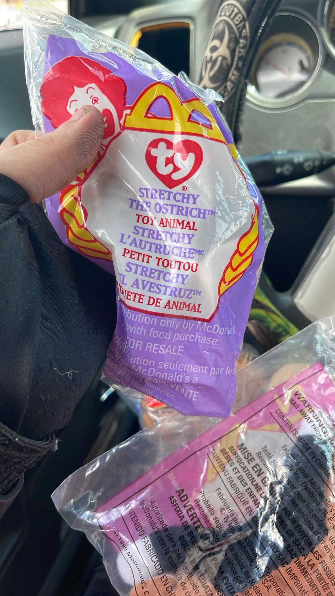 1993 Stretchy Ostrich Teenie Baby Mcdonalds