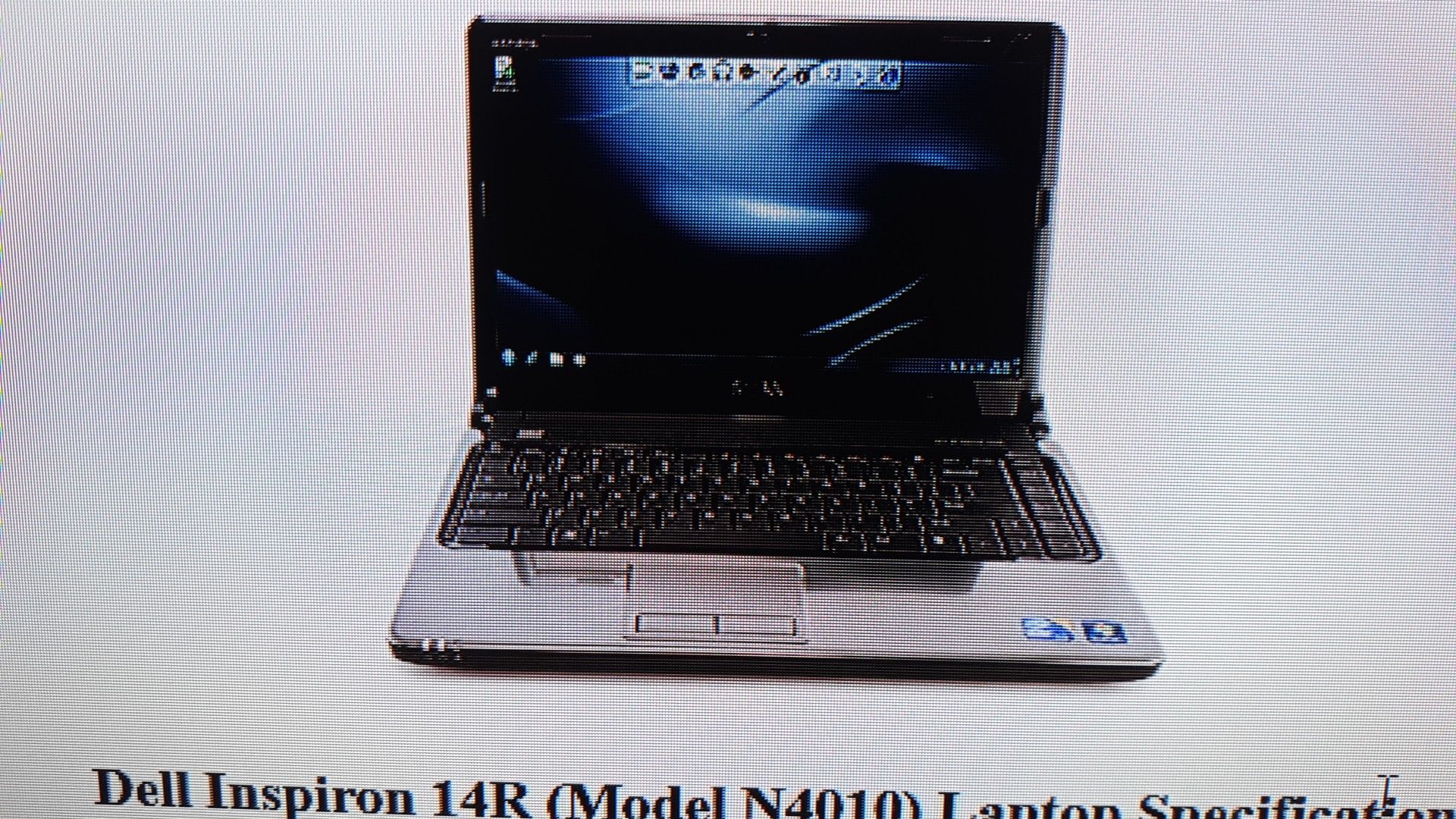 DELL INSPIRON 14 laptop model n4010 4gb ram upgradable