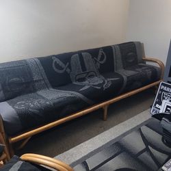 Raiders Couch W/ Matching Chair And Ottoman 