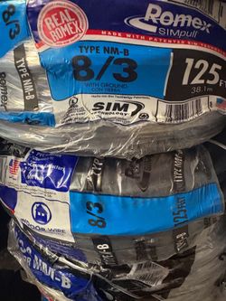 New romex wire 8/3
