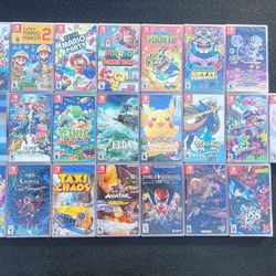 Nintendo Switch Games Lot (21) NEW Sealed - Mario Zelda Pokemon Smash Splatoon Kirby 