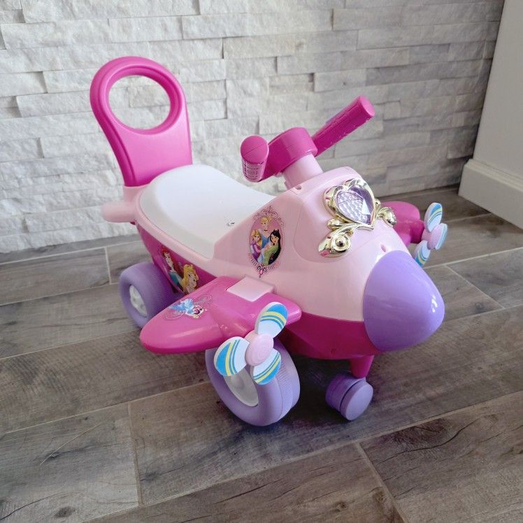 Disney Princess Airplane Baby Ride On Toy