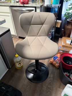 Adjustable hydraulic bar stools Grey