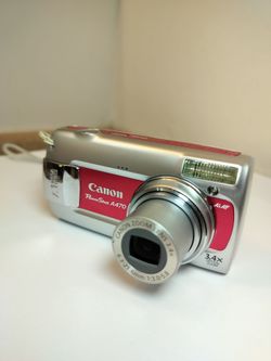 Canon Powershot A470, 7.1Mp, 3.4 Optical Zoom Complete - Ready-to-Use Kit!