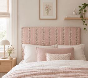 Bespoke Handmade Upholstered Twin Headboard