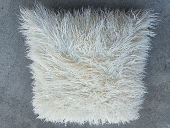 Anthropologie Large Fur Pillow (1)