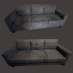 Two Gray Sofas