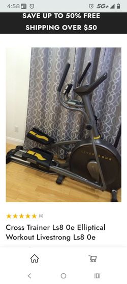 Cross Trainer Ls8 0e Elliptical Workout Livestrong Ls8 0e