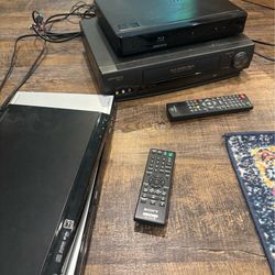 Blu Ray, DVD, VCR bundle-$50 for all
