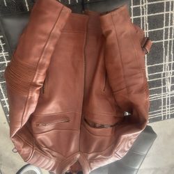 Brown Leather Cruiser Jacket
